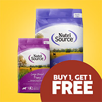 Buy 1, Get 1 Free Nutrisource 4lb, 12lb and Cans - Shop Now
