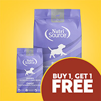 Buy 1, Get 1 Free NutriSource Choice Puppy 5 & 40 lb - Shop Now
