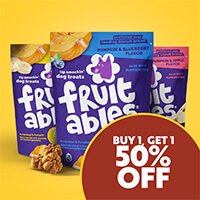 Buy 1, Get 1 50% Off Fruitables Cat & Dog Treats - Shop Now