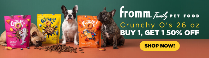 Fromm Family Pet Food Crunchy O's 26 oz Buy 1, Get 1 50% Off - Shop Now!