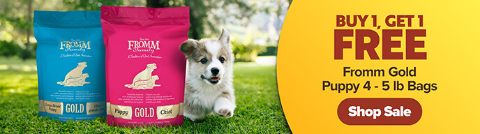 Buy 1, Get 1 Free Fromm Gold Puppy 4 & 5 lb Bags - Shop Now!