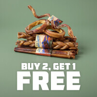 Buy 2, Get 1 Free Made In South America Individual Bully Chews - Shop Now