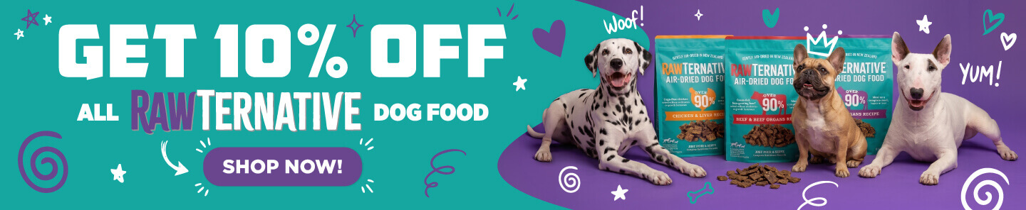 Get 10% Off All Rawternative Dog Food Off! - Shop Now!