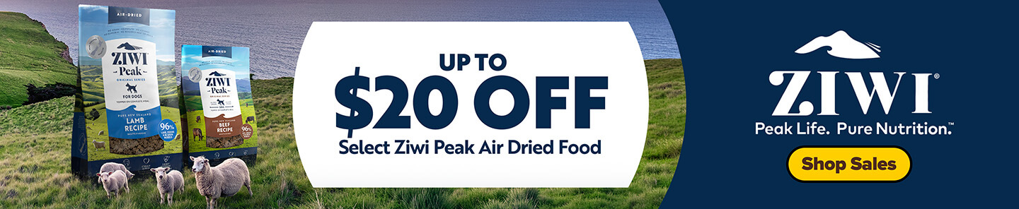 Upto $20 Off Select Ziwi Peak Air Dried food - Shop Sales