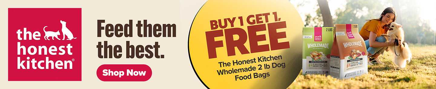 Buy 1, Get 1 Free Honest Kitchen 2 lb Dog Food Bags - Shop Now