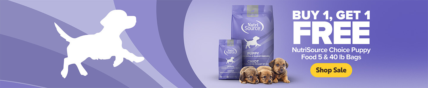 Buy 1, Get 1 Free NutriSource Choice Puppy Food 5 & 40 lb Bags - Shop Now